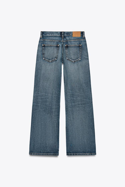 ZARA ДЖИНСЫ Z1975 STRAIGHT MID-RISE FULL LENGTH, ВЫЦВЕТШИЙ СИНИЙ