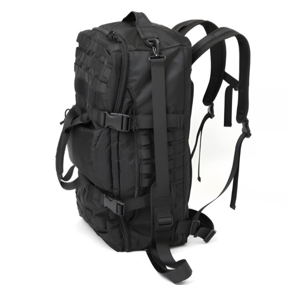Вместительный тактический рюкзак 60л / чёрный