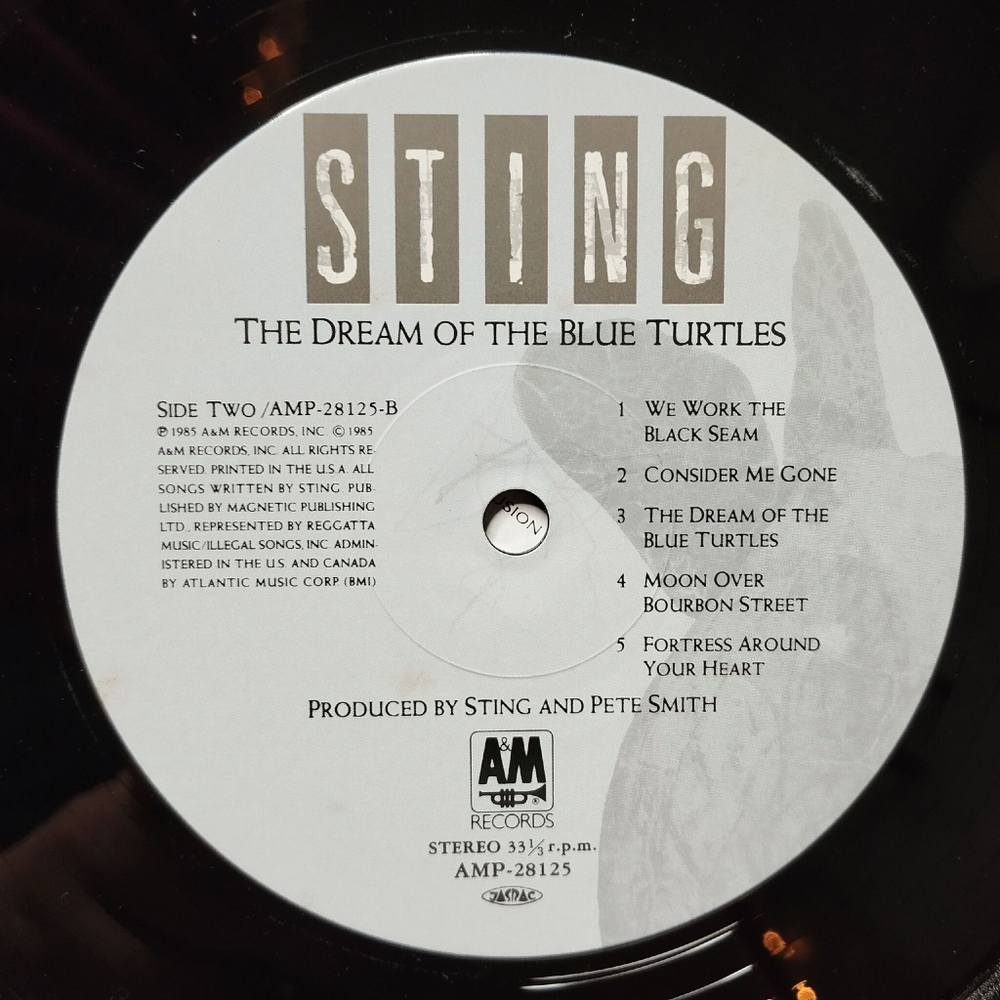 Винтажная виниловая пластинка LP Sting The Dream Of The Blue Turtles (Japan 1985) (Obi) Fortress Around Your Heart