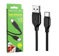 Кабель USB - TypeC BOROFONE BX42 Silicone (черный) 1м