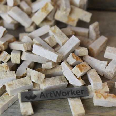 Колотый натуральный камень Giallo Sunny Light, 350 гр