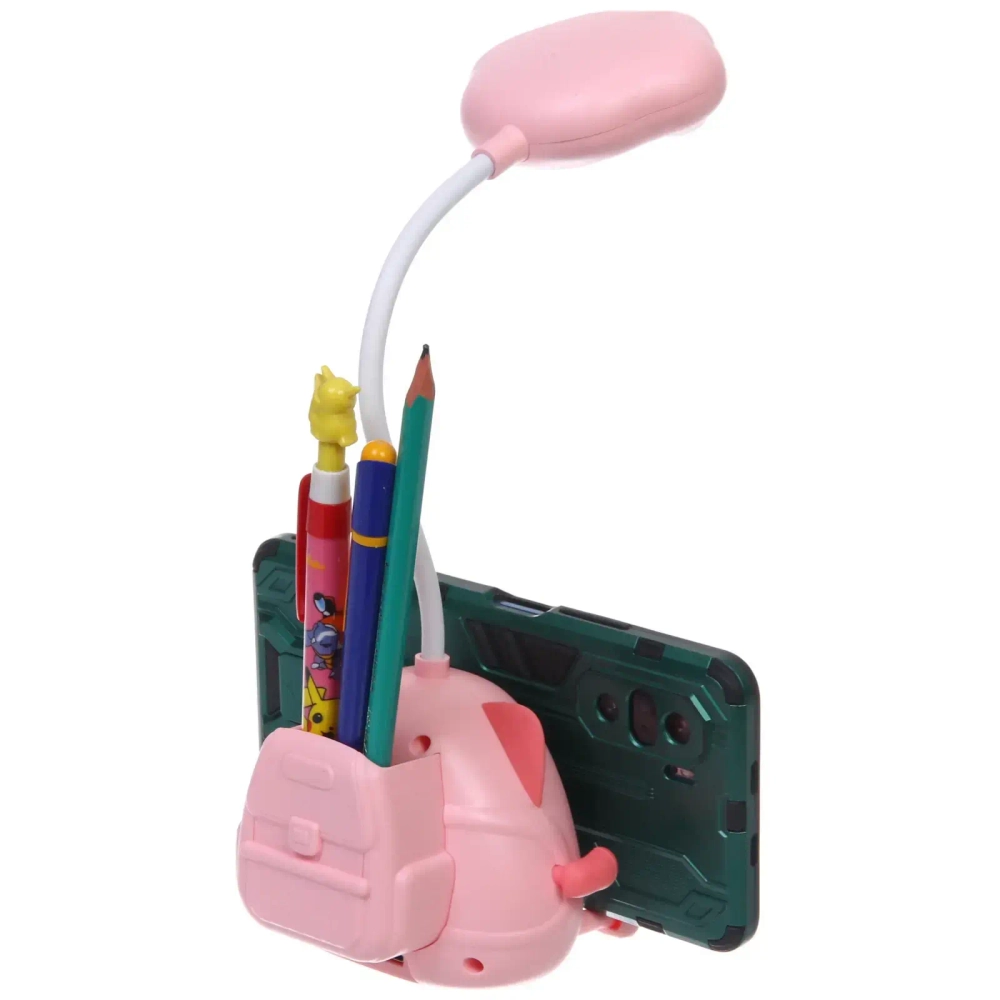 Настольная лампа «Милый котёнок» LED 11,5*8,6*31 см, USB 0.6w 5V, Розовый