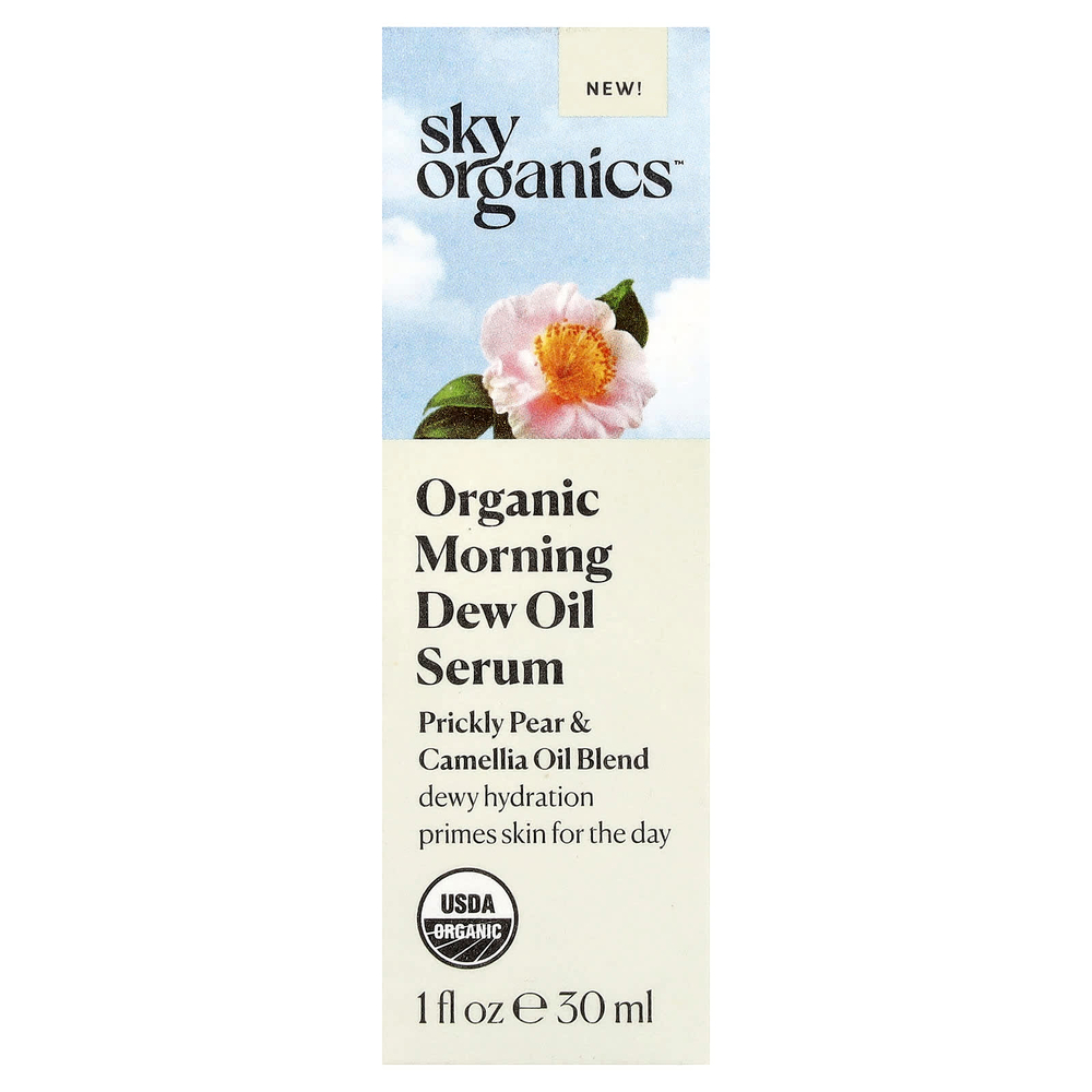Sky Organics, Органическая сыворотка с маслом утренней росы, смесь масел опунции и камелии, 30 мл (1 жидк. унц.)