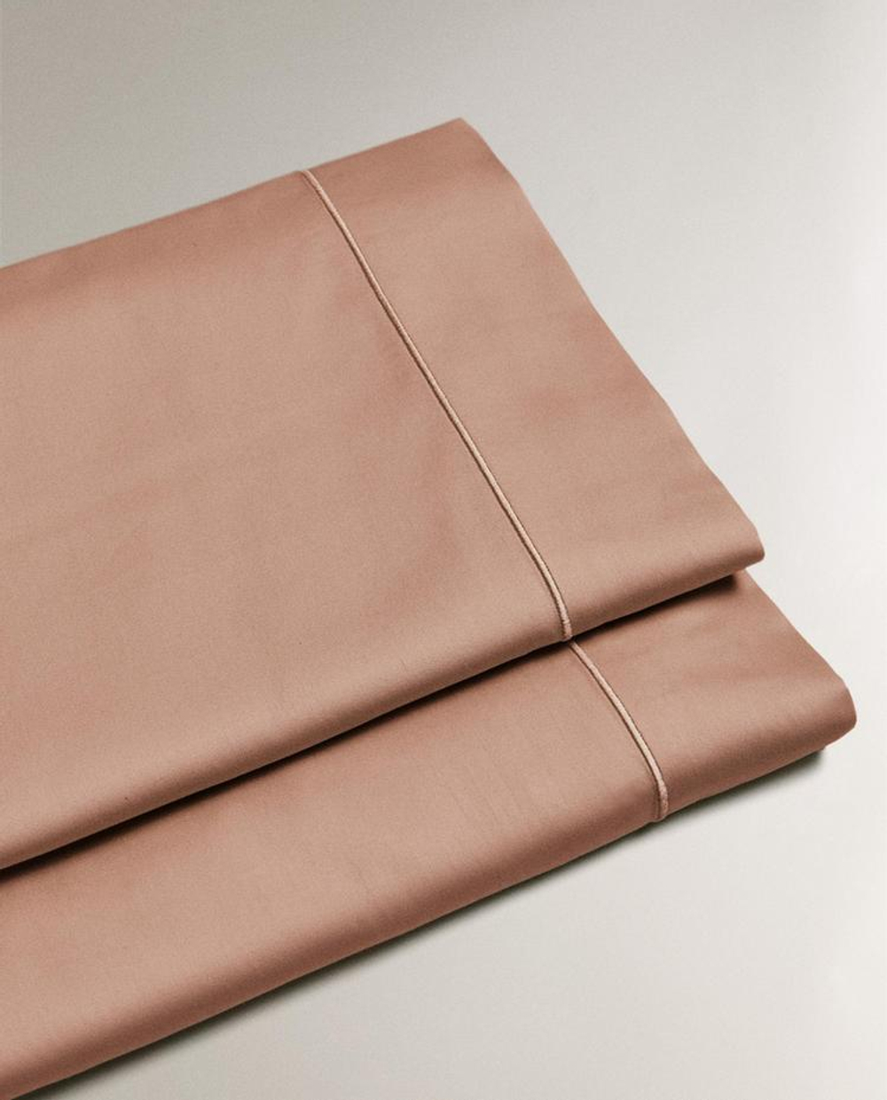 ZARA HOME (300 НИТЕЙ) ПРОСТЫНЯ ИЗ ХЛОПКА, РОЗОВЫЙ