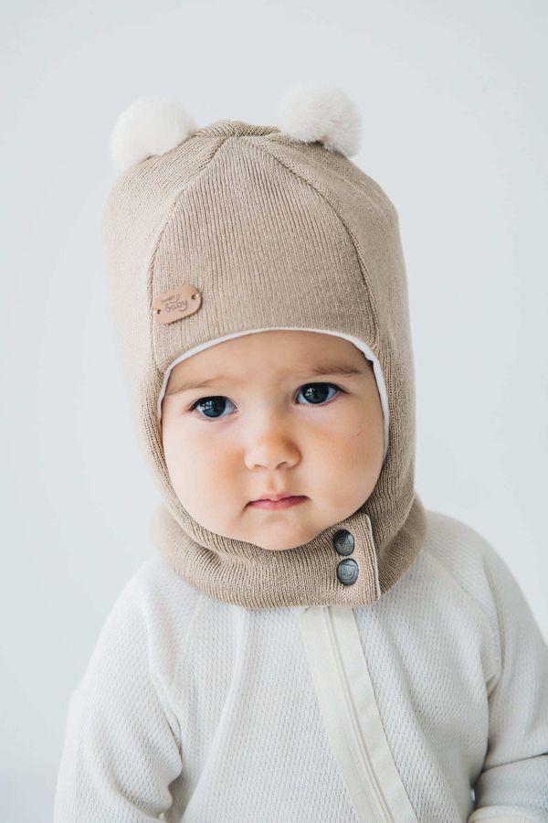 Шлем зимний из смесовой шерсти 