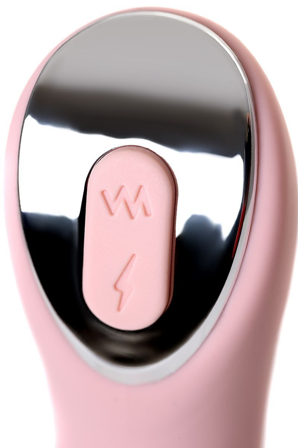 Розовый силиконовый вибратор с электростимуляцией TESLA G-POINT - 21 см. (Цвет: розовый)