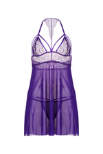 Бэби-долл из мягкой эластичной сетки с кружевным лифом Nevaeh