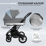 Коляска 2в1 Sweet Baby Nuvola Slate Grey (Air)