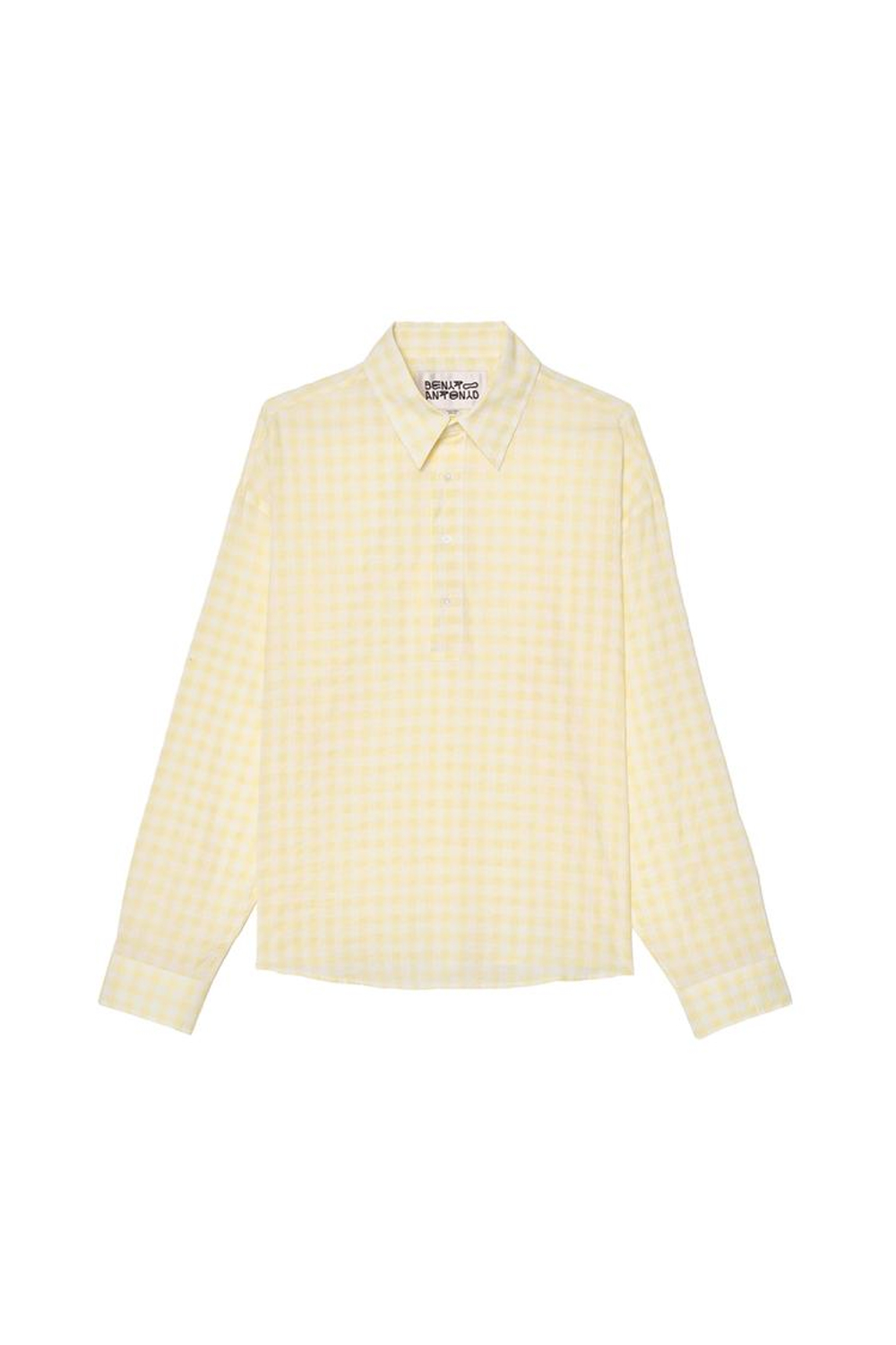 ZARA X BENITO ANTONIO РУБАШКА С ВОРОТНИКОМ ПОЛО, ЖЕЛТЫЙ