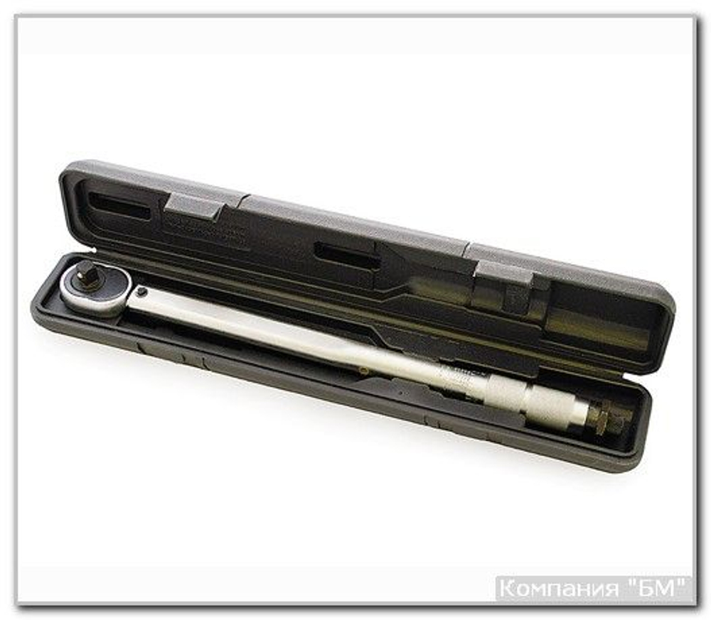 Ключ динамометрический 1/2" 28-210 Нм, длина 470мм пласт. кейс БМ