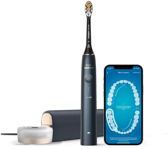Звуковая зубная щетка Philips Sonicare 9900 Prestige, синий
