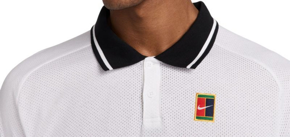 Мужское теннисное поло Nike Court Heritage Tennis Polo - белый