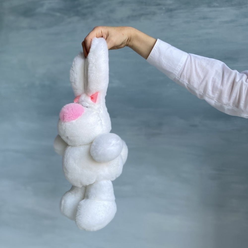 меховая игрушка зайка