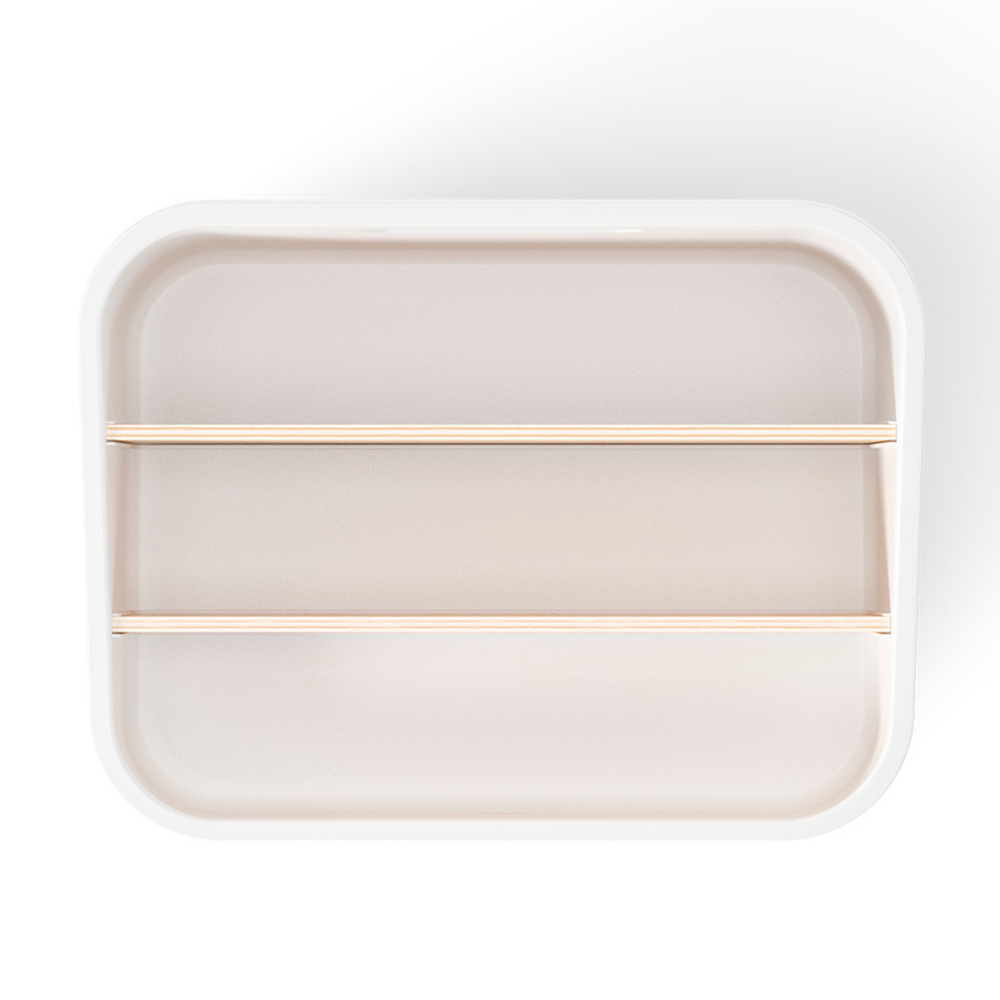 Органайзер bellwood, 26х13 см, белый/натуральное дерево