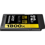 Карта памяти Lexar Professional 1800x Gold SDXC 512GB UHS-II U3 V60, R/W 280/205 МБ/с
