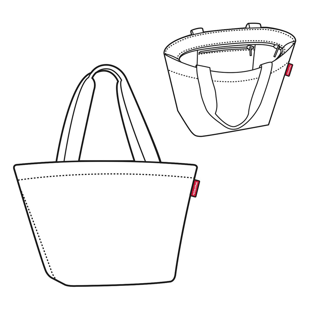 Сумка shopper m paisley ruby