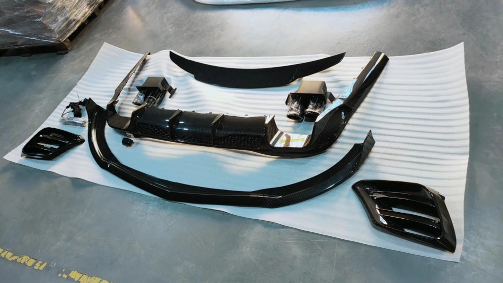 Карбоновый обвес для Mercedes Benz S Class AMG W223 2020+ АМГ Мерседес Бенц S класс