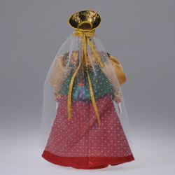 Сувенирная кукла в русском сарафане с душегреей