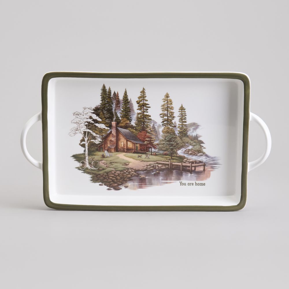 БЛЮДО С РУЧКАМИ LEFARD "FAMILY HOUSE" ПРЯМОУГ. 35,5*20*4 СМ (КОР=12ШТ.)