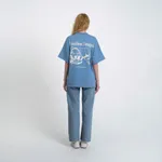 Футболка Dissident Retriever in Dusty Denim Голубая