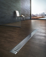 Решетка для душевого трапа Alcadrain нержавеющая сталь глянцевая (LINE-300L)