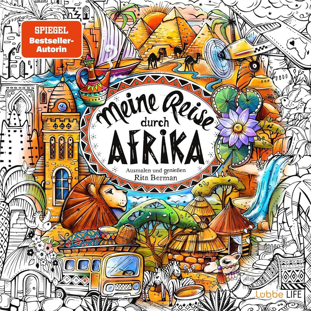 Meine Reise durch Asien. Rita Berman. Coloring book
