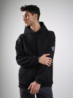 Худи с патчем черный Город Горький мужское