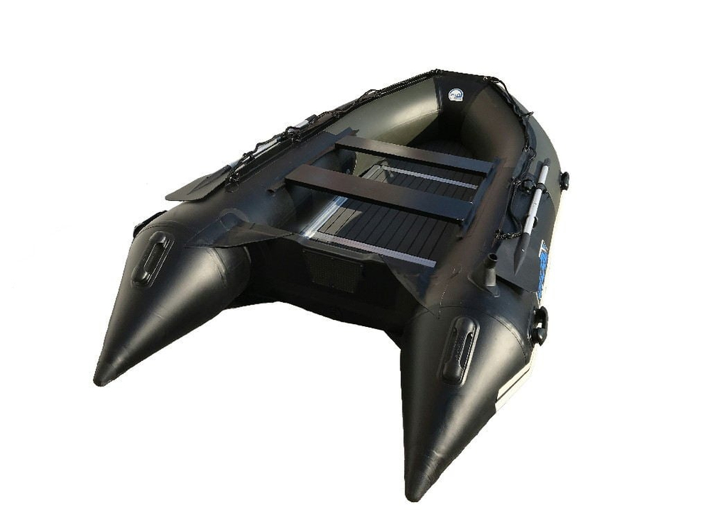 Лодка ПВХ STORMLINE Flexiteek 400 (черно-зеленая/красно-черная) (2024)