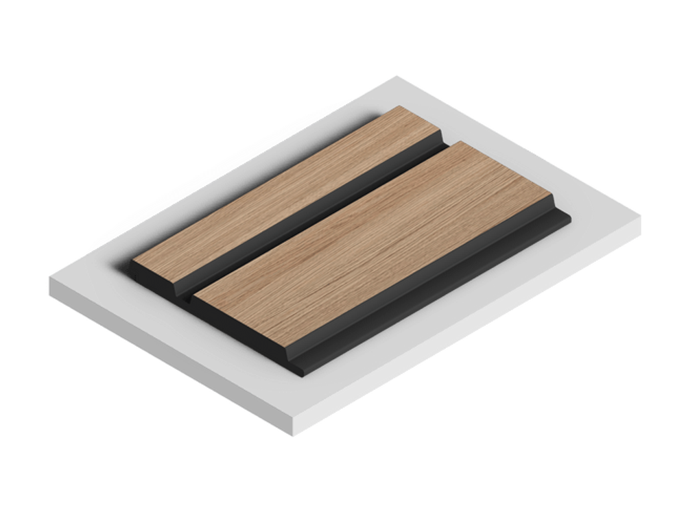 Стеновая панель HiWood декорированная, 270x12 см