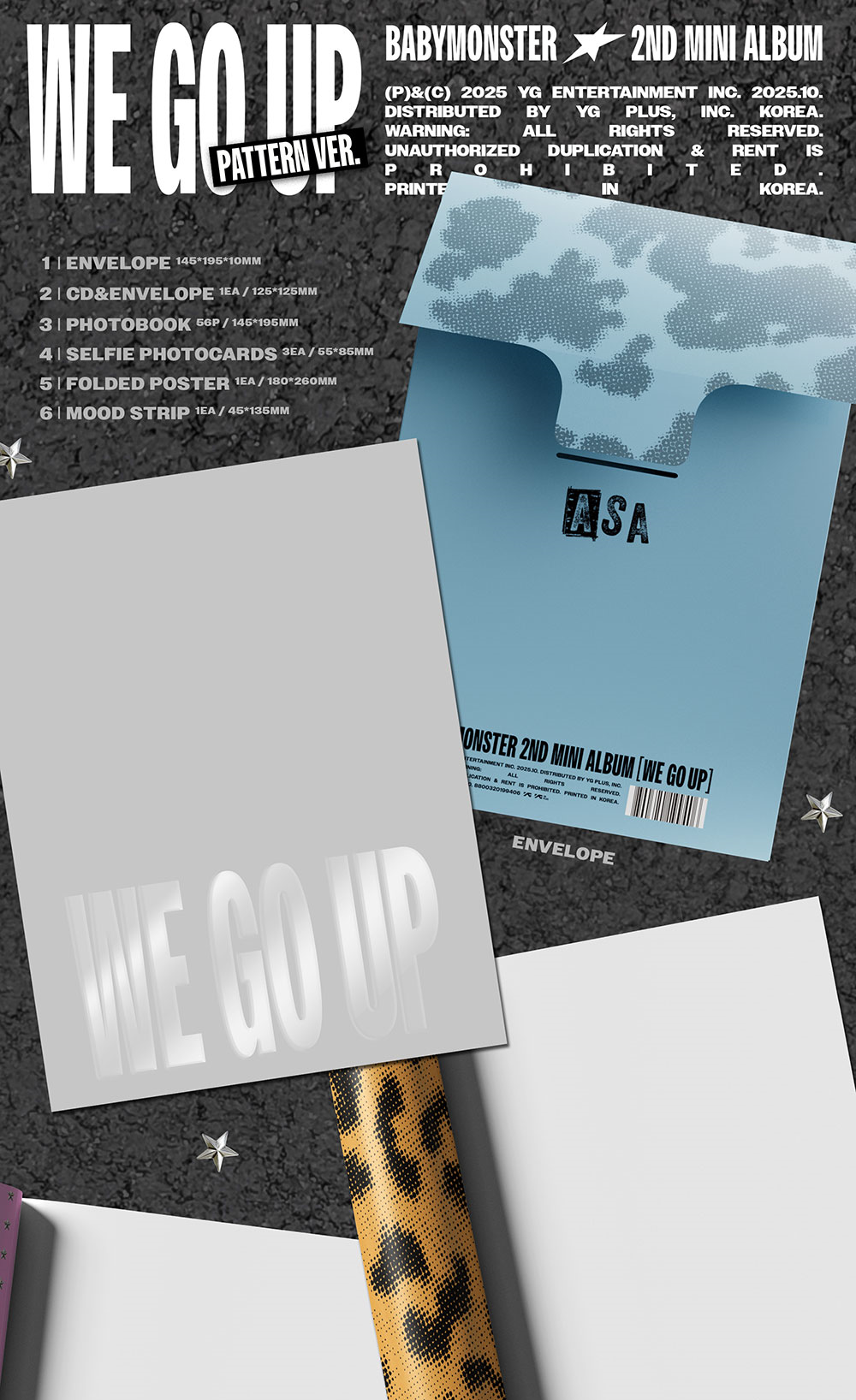 Альбом BABYMONSTER - 2nd MINI ALBUM WE GO UP (PATTERN Ver.)