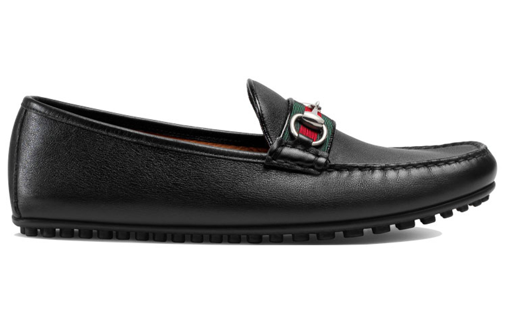 GUCCI Horsebit Leather Loafers