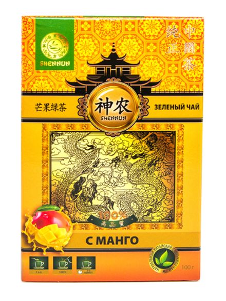 Чай зеленый Shennun с манго 100 г
