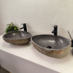 Раковина из речного камня RS63840 56*44*15 2шт 0127