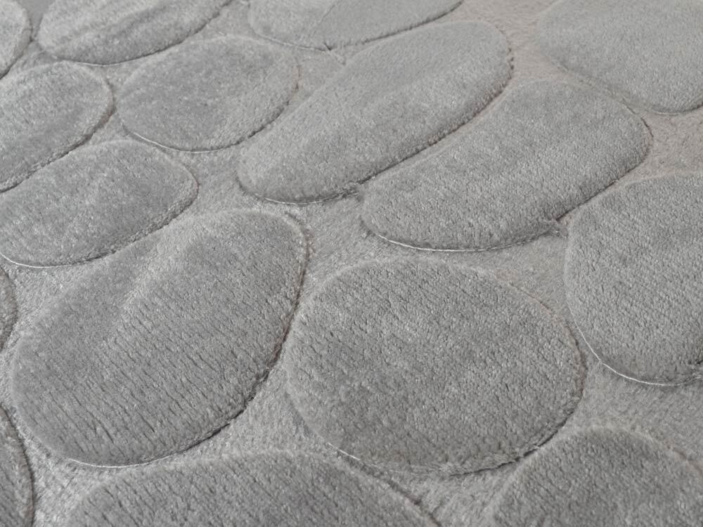 Коврик для ванной Камни 50*80см (cерый)