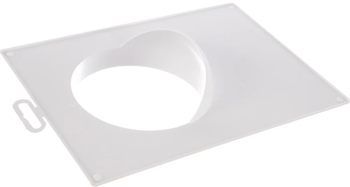 Площадка торцевая пластиковая 180х250мм, фланец d130 Эра