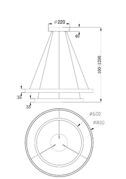 Подвесной светильник Maytoni Rim MOD058PL-L74W4K