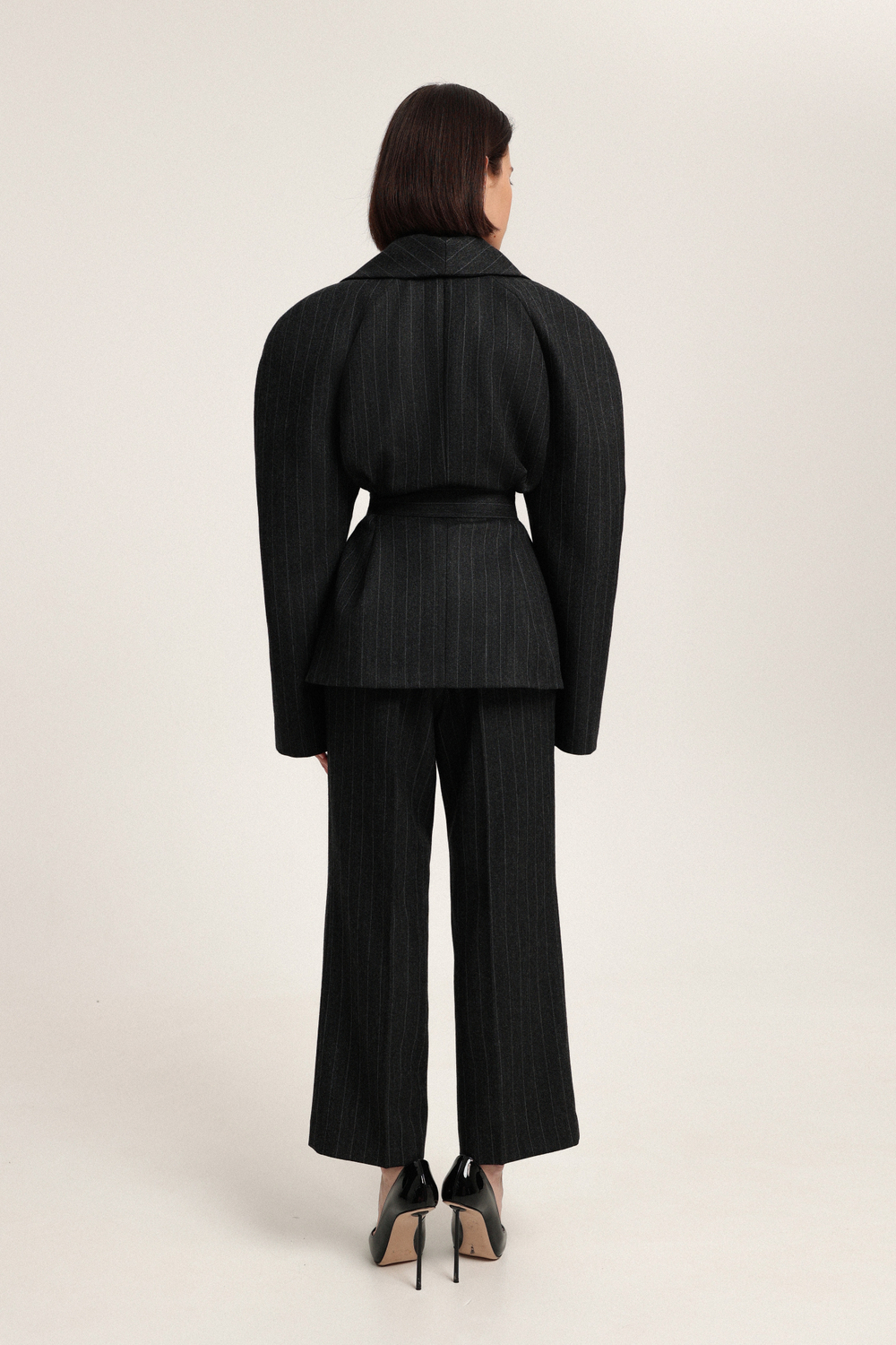 Брюки клёш укороченные