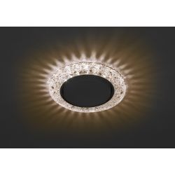 DK LD25 CHP/WH Светильник ЭРА декор cо светодиодной подсветкой Gx53, шампань