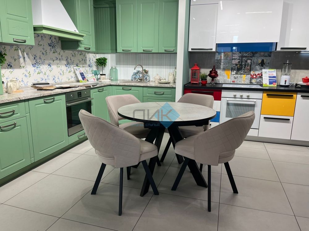 Стол DikLine RD100 опоры чёрные