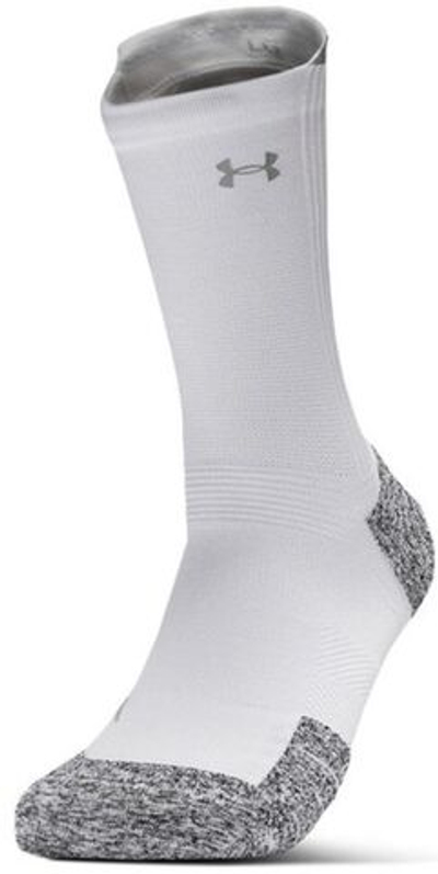 Теннисные носки Under Armour Unisex ArmourDry™ Run Cushion Mid-Crew Socks 1P - white/black