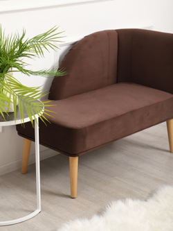 Кушетка Berger коричневый/натурал