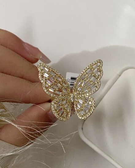 Кольцо бабочка