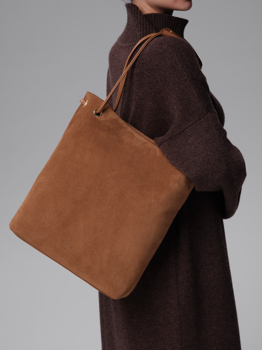 Замшевая сумка DBR 31228 светло-коричневый