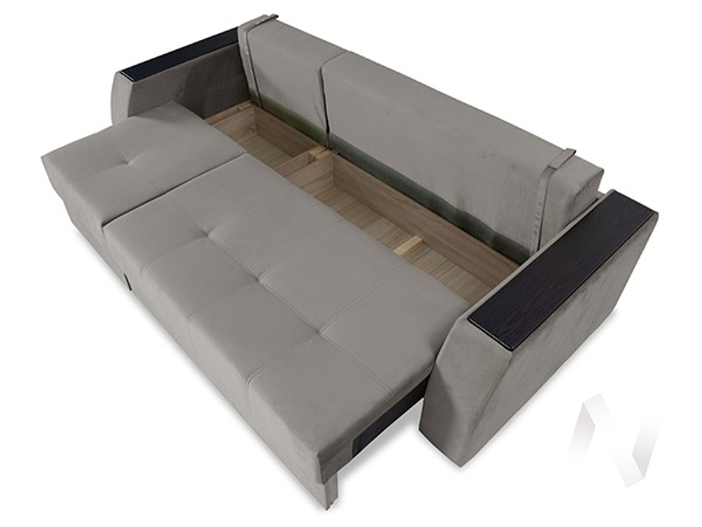 Диван прямой Спинер (МД) GROUND 05 (серый)