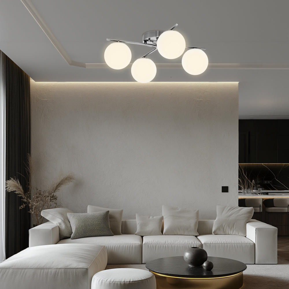 Citilux Адам Смарт CL228A141 RGB LED Умная люстра Матовый Хром