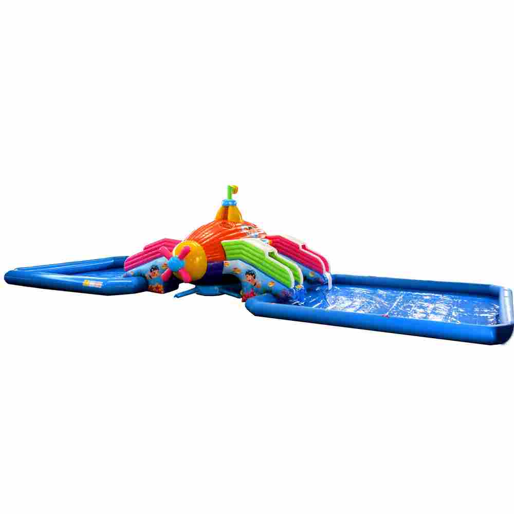 Надувной назменый аквапарк «Субмарина», 20*9*4,5 м с двумя бассейнами