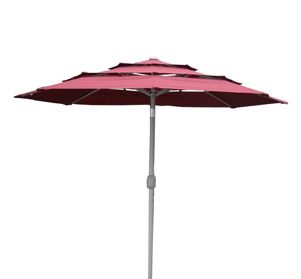 Садовый зонт КАЛИФОРНИЯ, бордовый, 300см