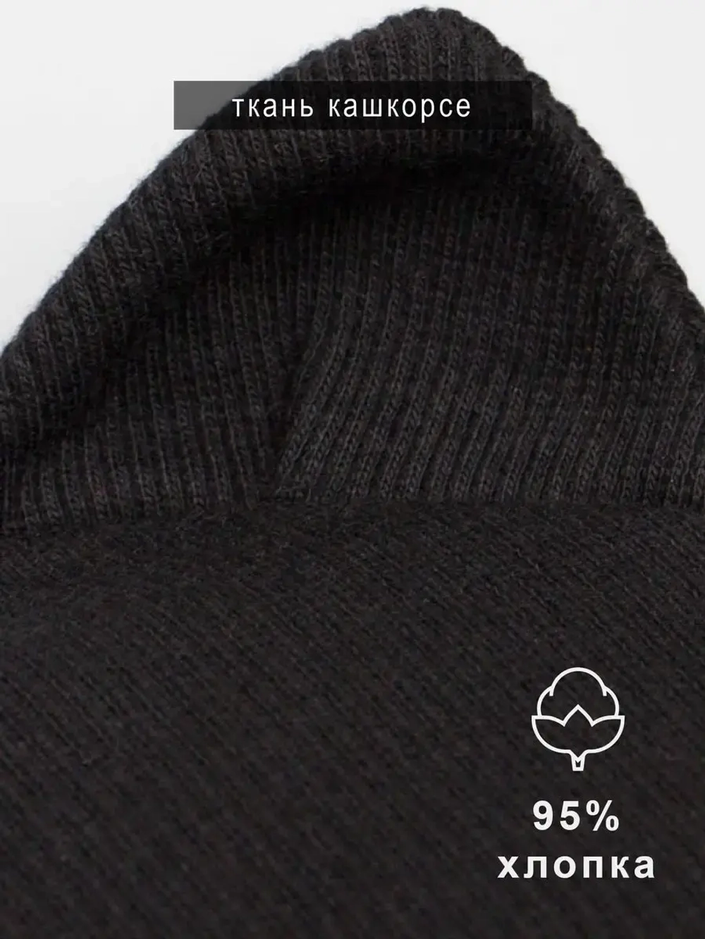 Шапка для девочки осенняя с митенками и снудом