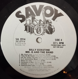 Винтажная виниловая пластинка LP Billy Eckstine Mister B. And The Band (USA 1976)