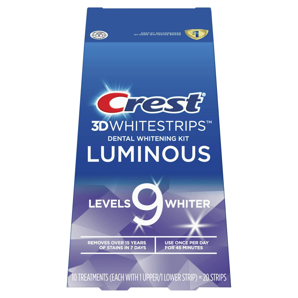 Курс 10 дней | Crest 3D Whitestrips Luminous – Отбеливающие полоски для зубов
